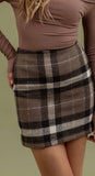 Plaid Mini Skirt