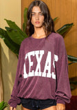 Anyway You Want It Texas Corded Pullover
