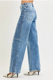 Contrast Style Jeans