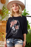 Floral Skull Tee