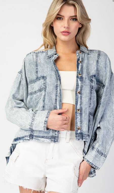 Flirty Lil Denim Top