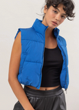 Cropped Puffer Vest