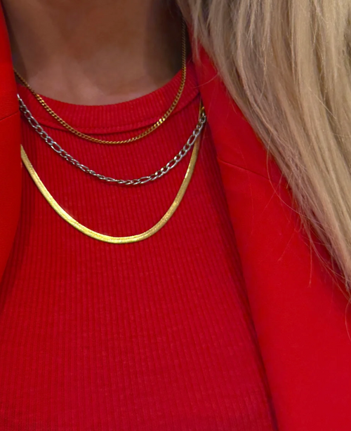 Two Toned Layered Necklace