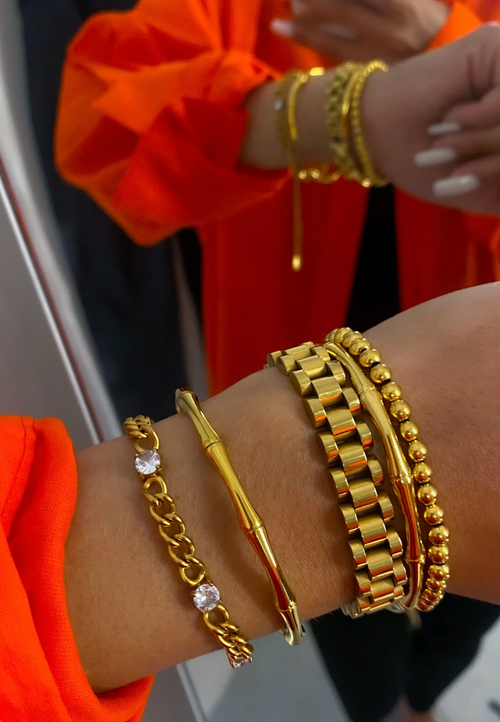 Gold Watch Band Bracelet