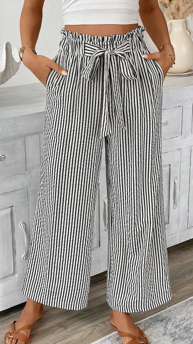 Trendy Striped Pants
