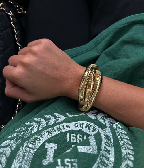 Triple Emma Gold Bracelet
