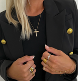 XLarge Diamond Cross Necklace