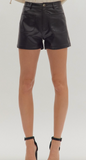Leather Time Shorts