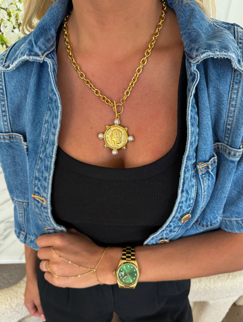 Pearl Coin Necklace