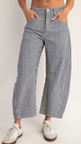 Striped Barrel Jeans