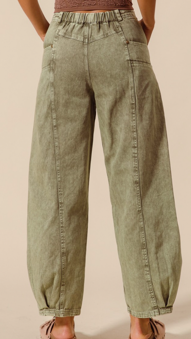 Vintage Mineral Barrel Jeans