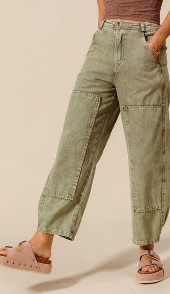 Vintage Mineral Barrel Jeans