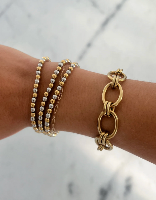 Two Toned Beaded Bracelet