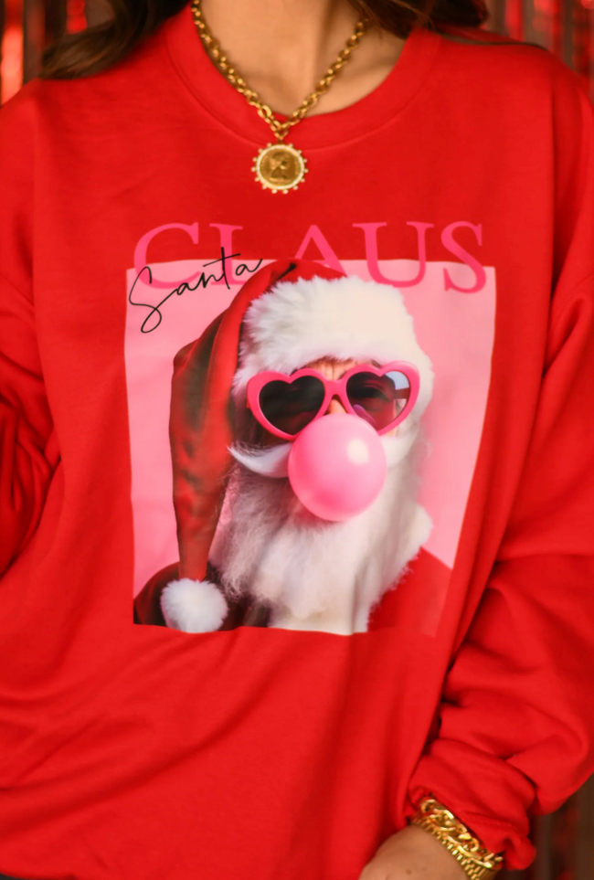 Santa Bubble Gum Sweatshirt