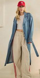 Denim Moment Trench Coat