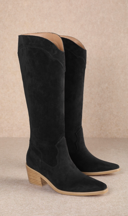 Black Suede Boots