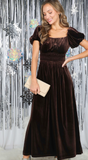 Chocolate Velvet Dress