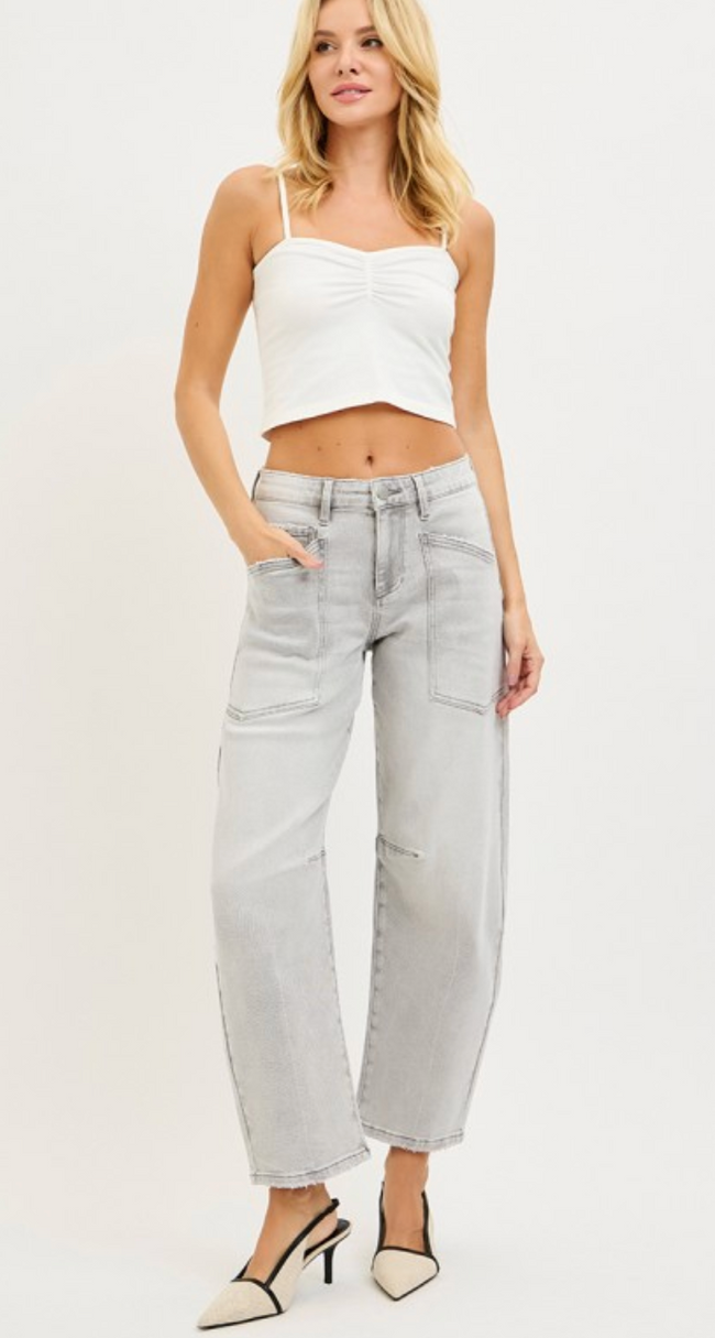 Cloud Drift Barrel Jeans