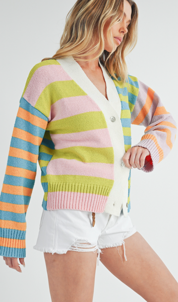 Pop of Spring Cashmere Cardigan