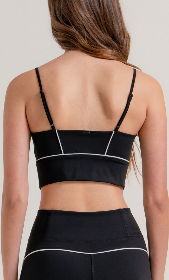 Piped Workout Bra Cami