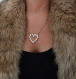 Large Diamond Heart Necklace