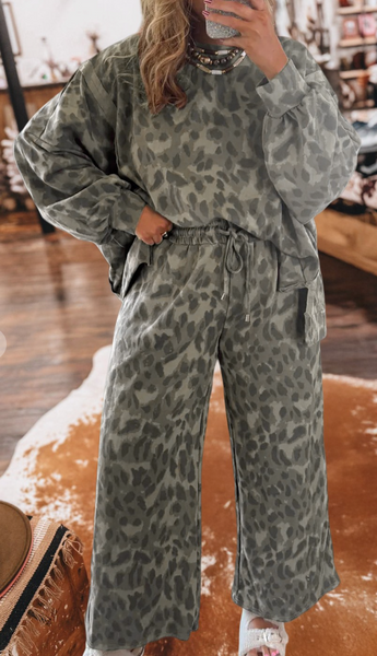 Leopard Lounge Set