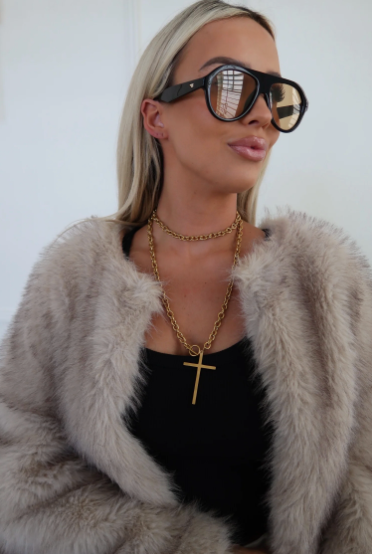 Wrap Around Cross Necklace