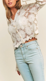Floral Crochet Top