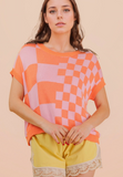 Mango Mix Check Top