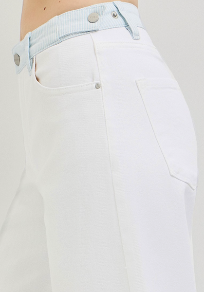 Slouchy White Jeans