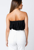 Pretty Lil Satin Bandaou Top