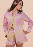 Pink Lemonade Striped Set