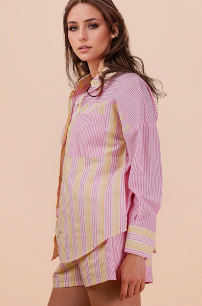 Pink Lemonade Striped Set