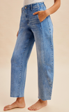 Tapered Barrel Jeans