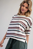 Girl Next Door Striped Boxy Tee