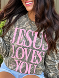 Jesus Loves You Camo Longsleeve
