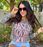 Jesus Loves You Camo Longsleeve