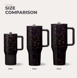 PRE ORDER: Mocha Tortoise HydroJug 40 oz Traveler Tumbler