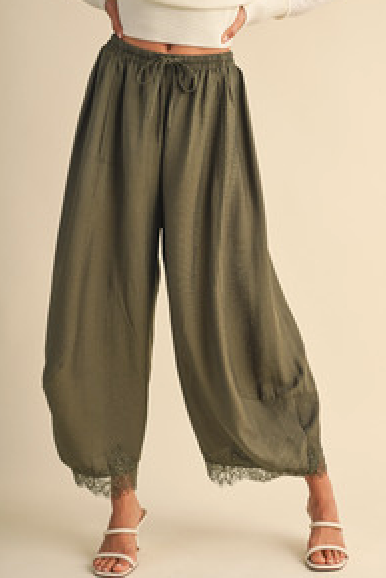 Lace Affair Barrel Pants