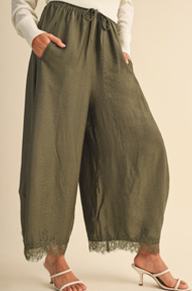 Lace Affair Barrel Pants
