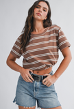 Vintage Girl Striped Top