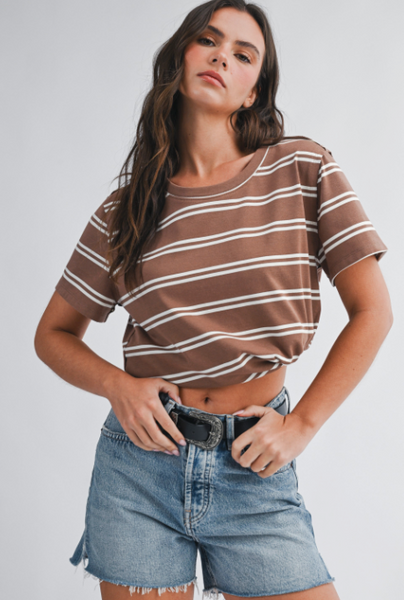 Vintage Girl Striped Top