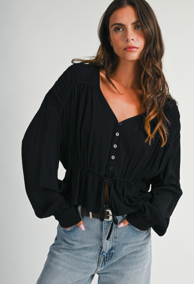 Floating Free Peplum Top