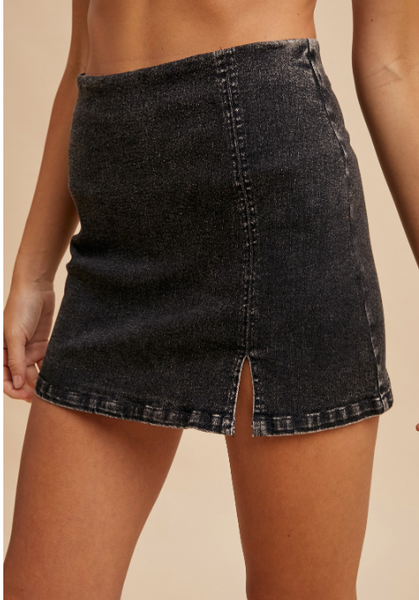 Black Label Denim Skort