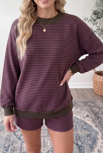 Effortless Striped Set