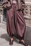Fall Girl Plaid Balloon Pants