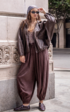 Fall Girl Plaid Balloon Pants