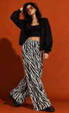 Zebra Wide Leg Pants