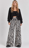 Zebra Wide Leg Pants