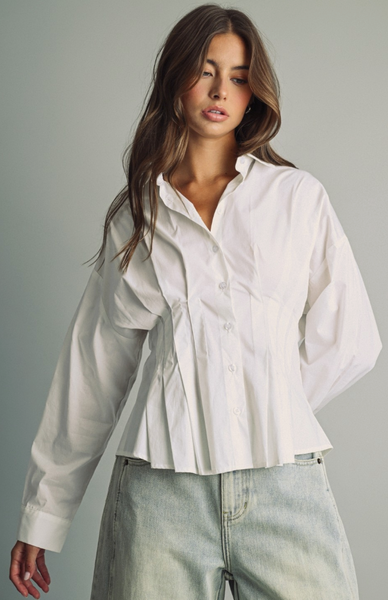Structured Pintuck Top